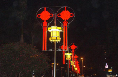 江西九江市安裝中國結led路燈 - 鴻之路建設集團